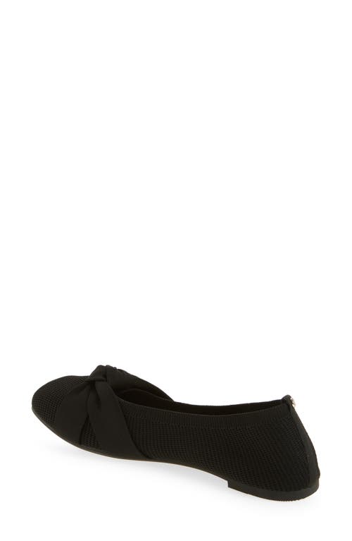 Danskin Knit Bow Flat In Black