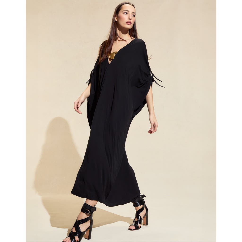 Cynthia Rowley Calypso Kaftan In Black
