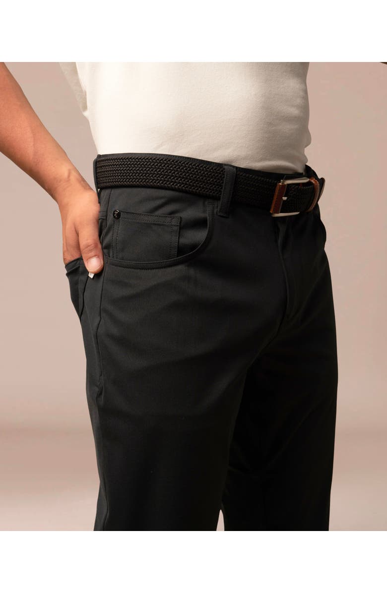 ASHWORTH GOLF 5 Pocket Stretch Warp Pant, Alternate, color, Black