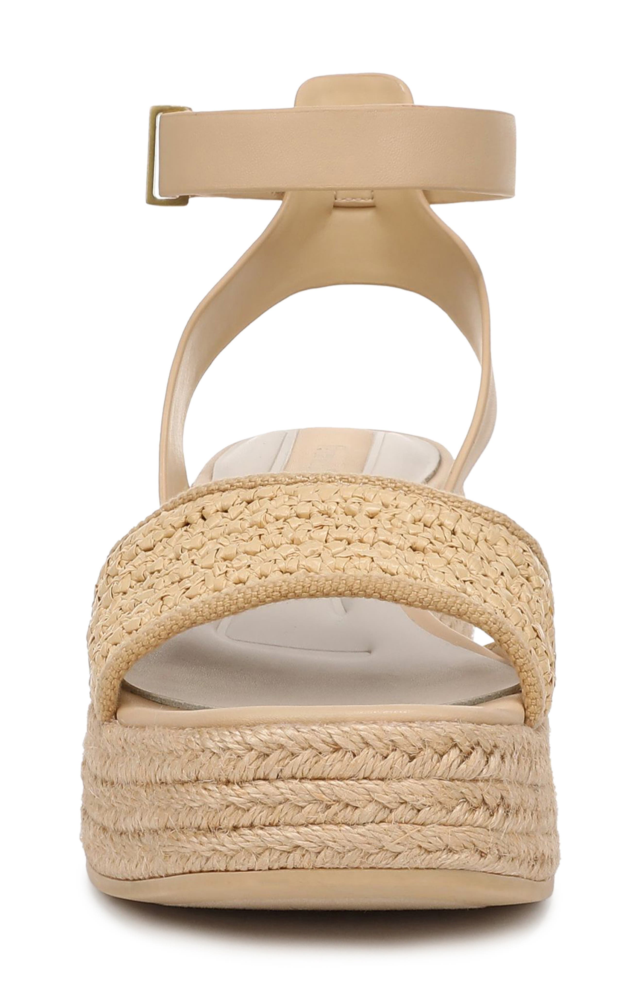 Franco Sarto Tiffany Platform Wedge Sandal, Alternate, color, Natural