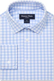 Mizzen+Main Men's Leeward Trim Fit GinghamButton-Up Shirt