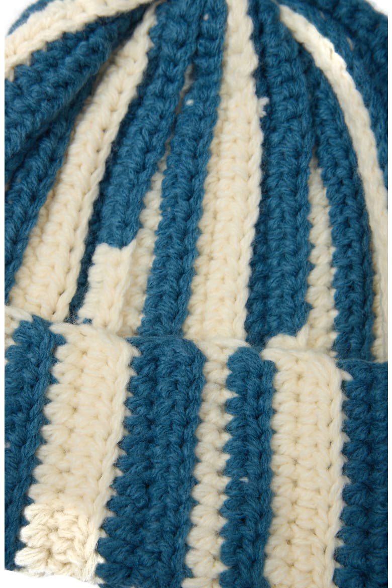 Two-Tone Slouchy Beanie, Alternate, color, BLUE