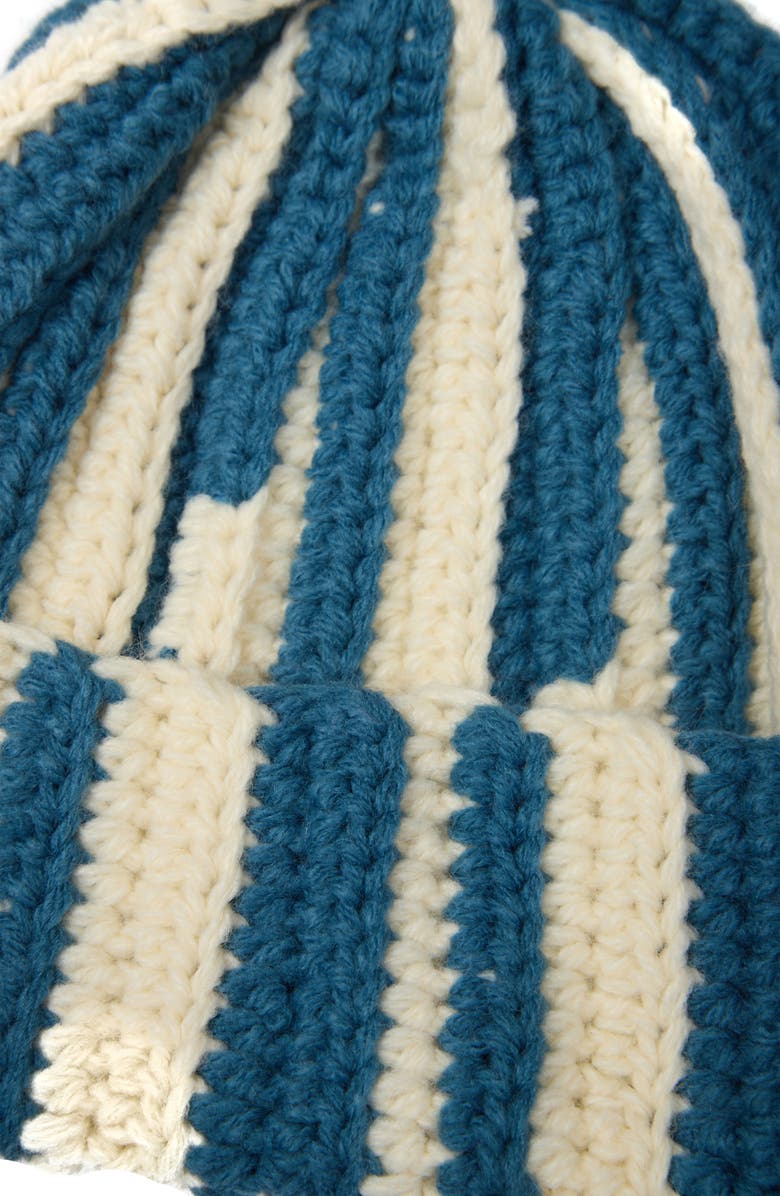 SAACHI Two-Tone Slouchy Beanie, Alternate, color, Blue