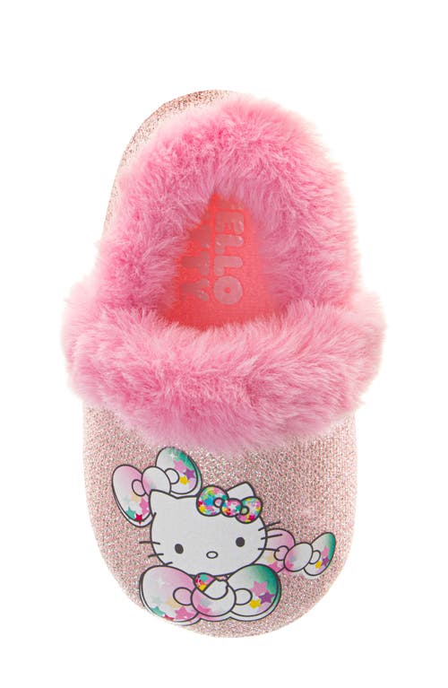 Josmo Kids' Hello Kitty® Faux Fur Slipper In Pink