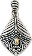 SAMUEL B. Sterling Silver & 18K Yellow Gold Bali Design Pendant