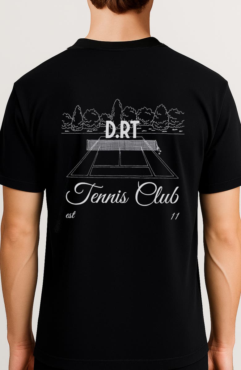 D.RT Tennis Club Graphic T-Shirt, Alternate, color, Black