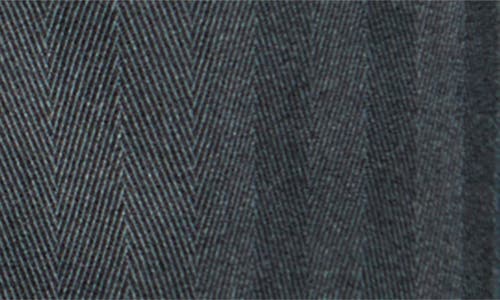 Hugo Boss Boss Houston Slim Fit Charcoal Grey Wool Blend Herringbone Suit In Gray