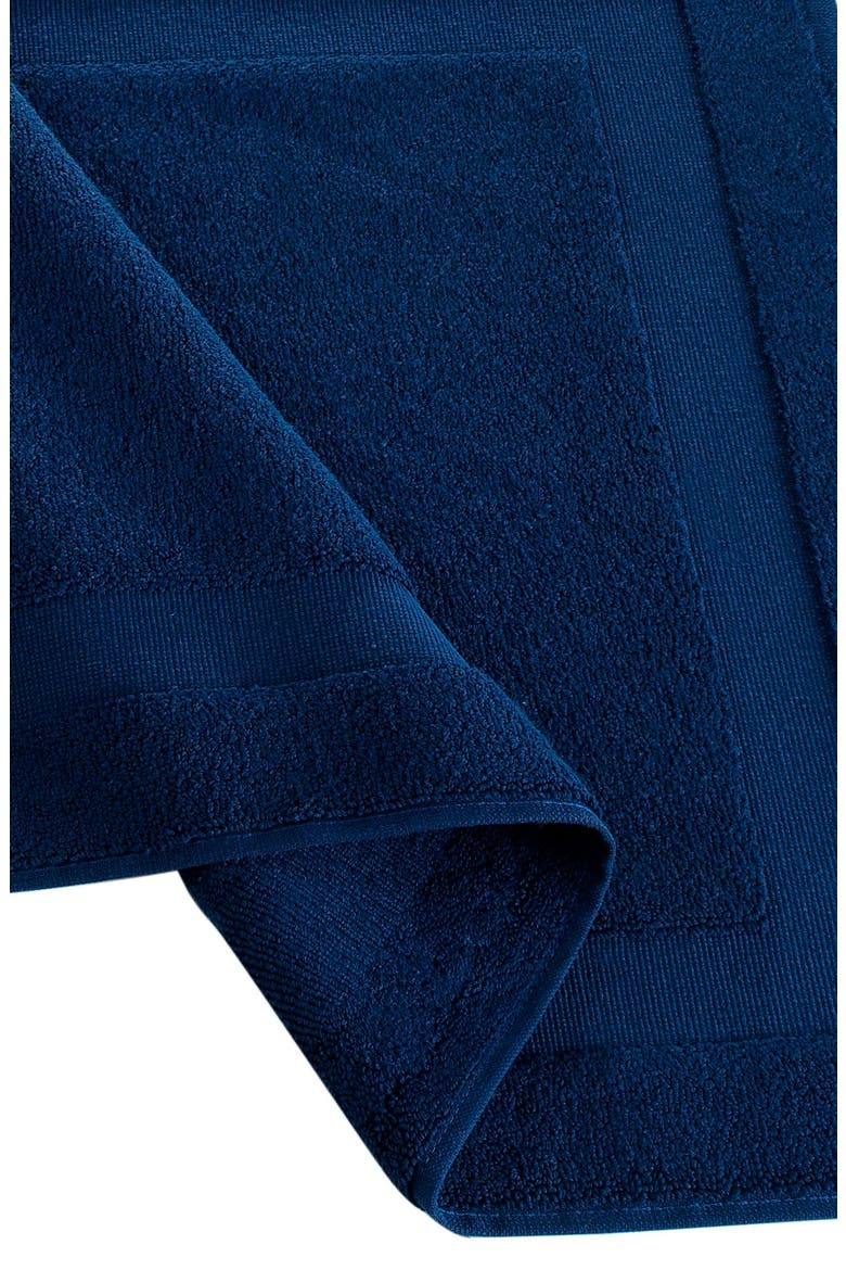 Solid Signature Cotton Bath Mat, Alternate, color, NAVY