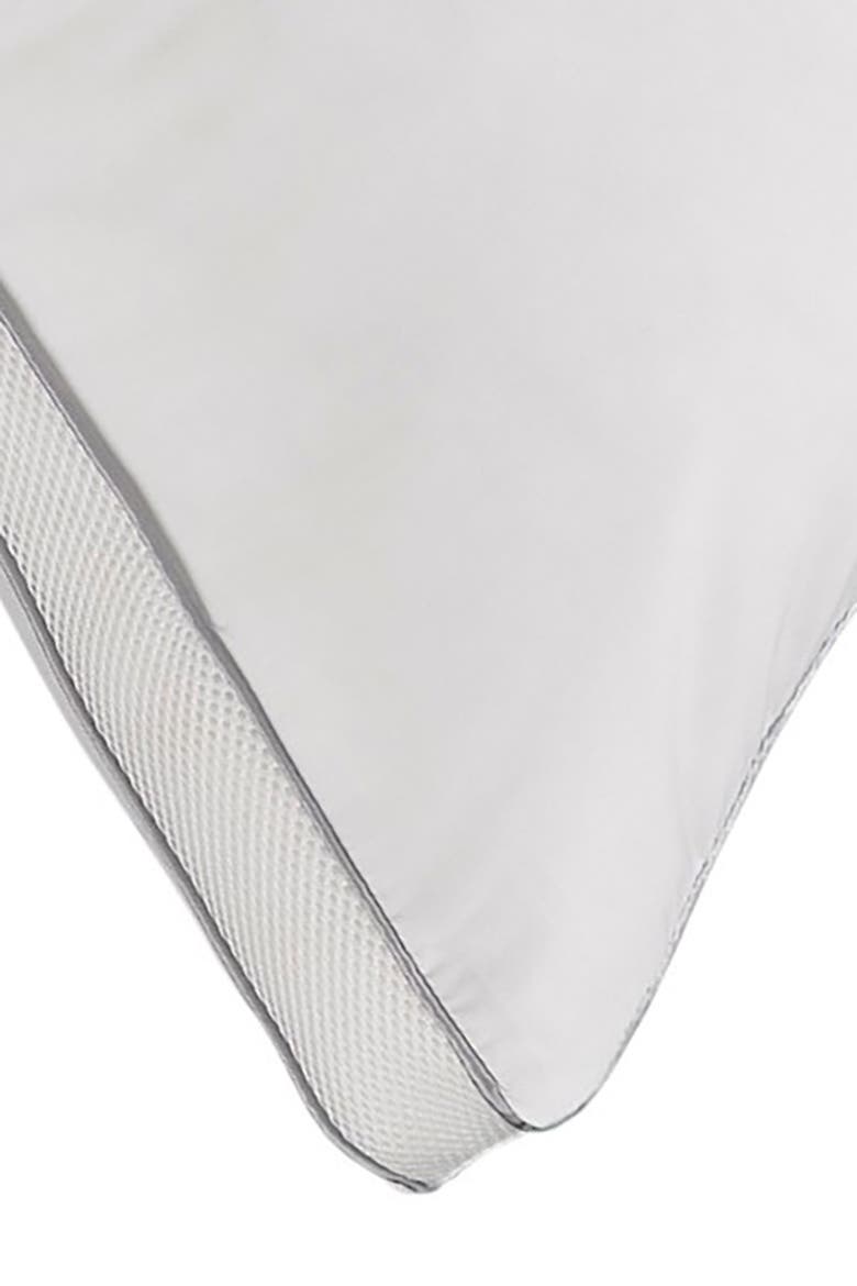Memory Fiber Pillow Cotton Luxurious Mesh Gusseted All Sleeper Queen Pillow - 18.5"x28.5", Alternate, color, WHITE
