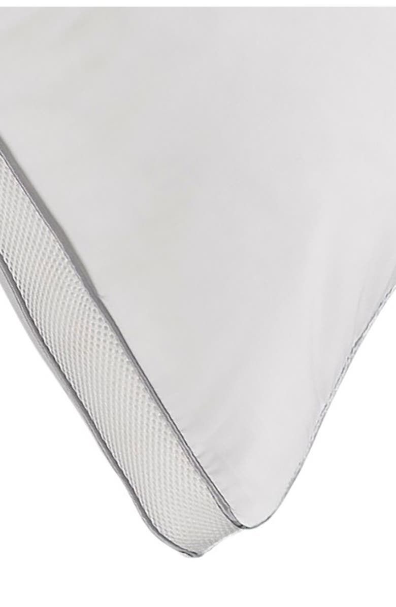 ELLA JAYNE HOME Memory Fiber Pillow Cotton Luxurious Mesh Gusseted All Sleeper Standard Pillow - 18.5"x24.5", Alternate, color, White
