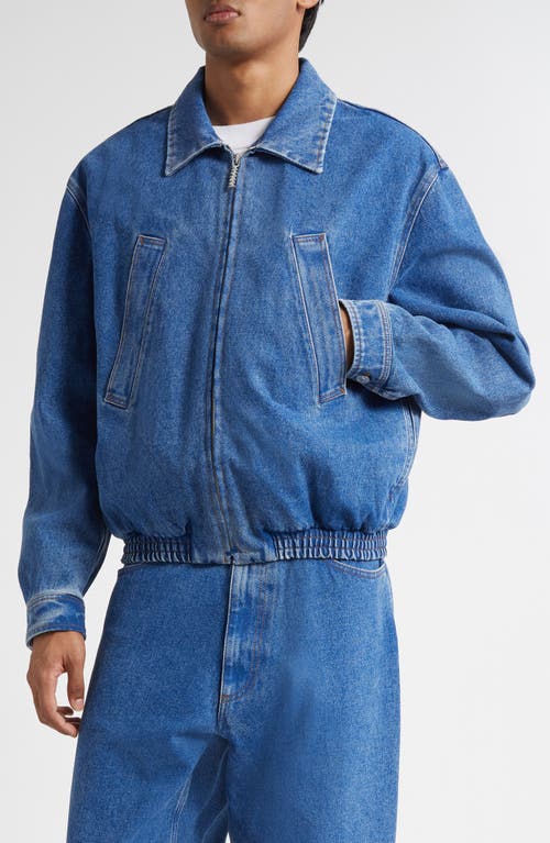 Marni Denim Bomber Jacket in Ocean  product
