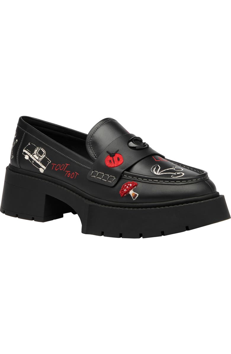 COACH Leah Platform Loafer, Main, color,