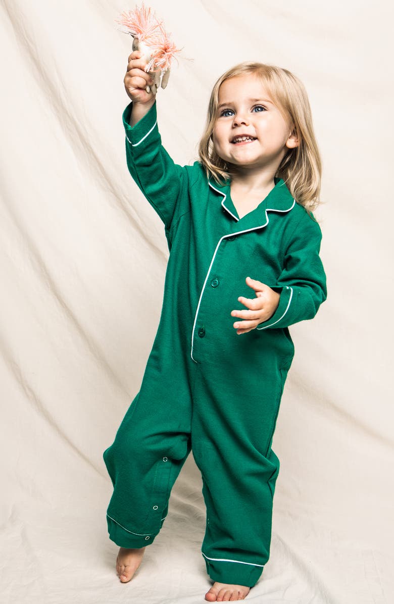 Petite Plume Flannel One-Piece Pajamas, Alternate, color, 