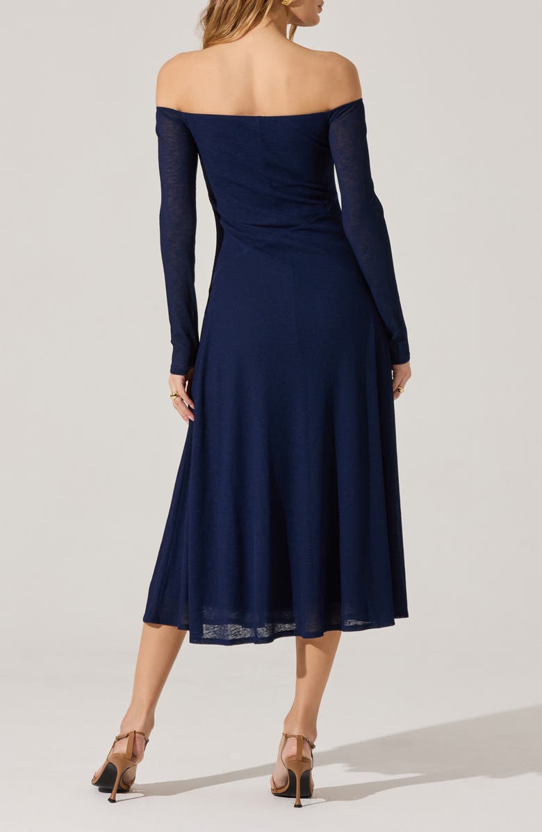 ASTR the Label Off the Shoulder Long Sleeve Knit Dress, Alternate, color,