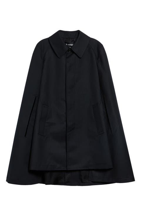 Striped Wool Cape
