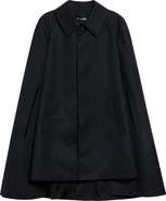 Junya Watanabe Striped Wool Cape