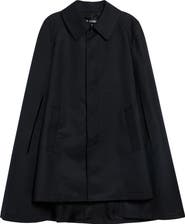 Junya Watanabe Striped Wool Cape