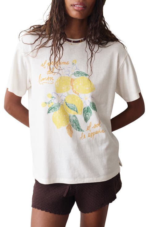 Oversize Hemp & Cotton Graphic T-Shirt