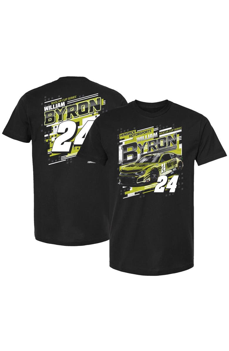 HENDRICK MOTORSPORTS TEAM COLLECTION Men's Hendrick Motorsports Team Collection  Black William Byron Draft T-Shirt, Alternate, color, 