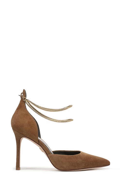 Veronica Beard Leandra Ankle Strap Pump In Brown