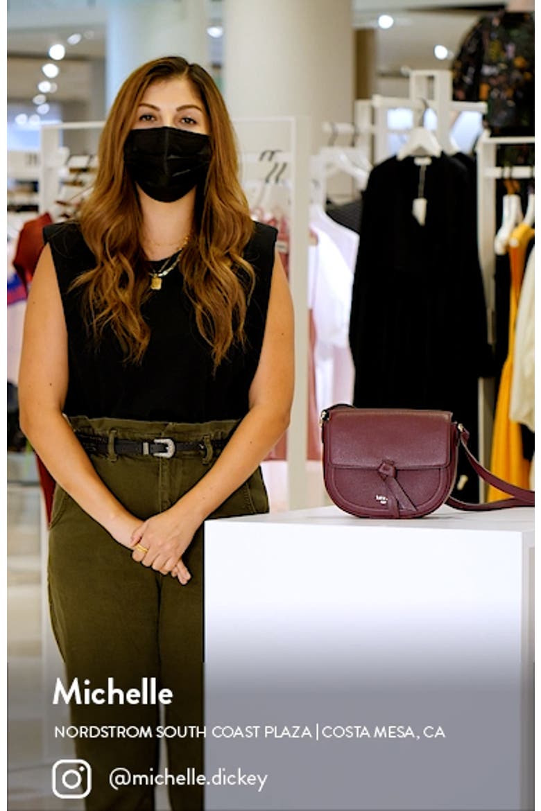 knott medium leather saddle bag video