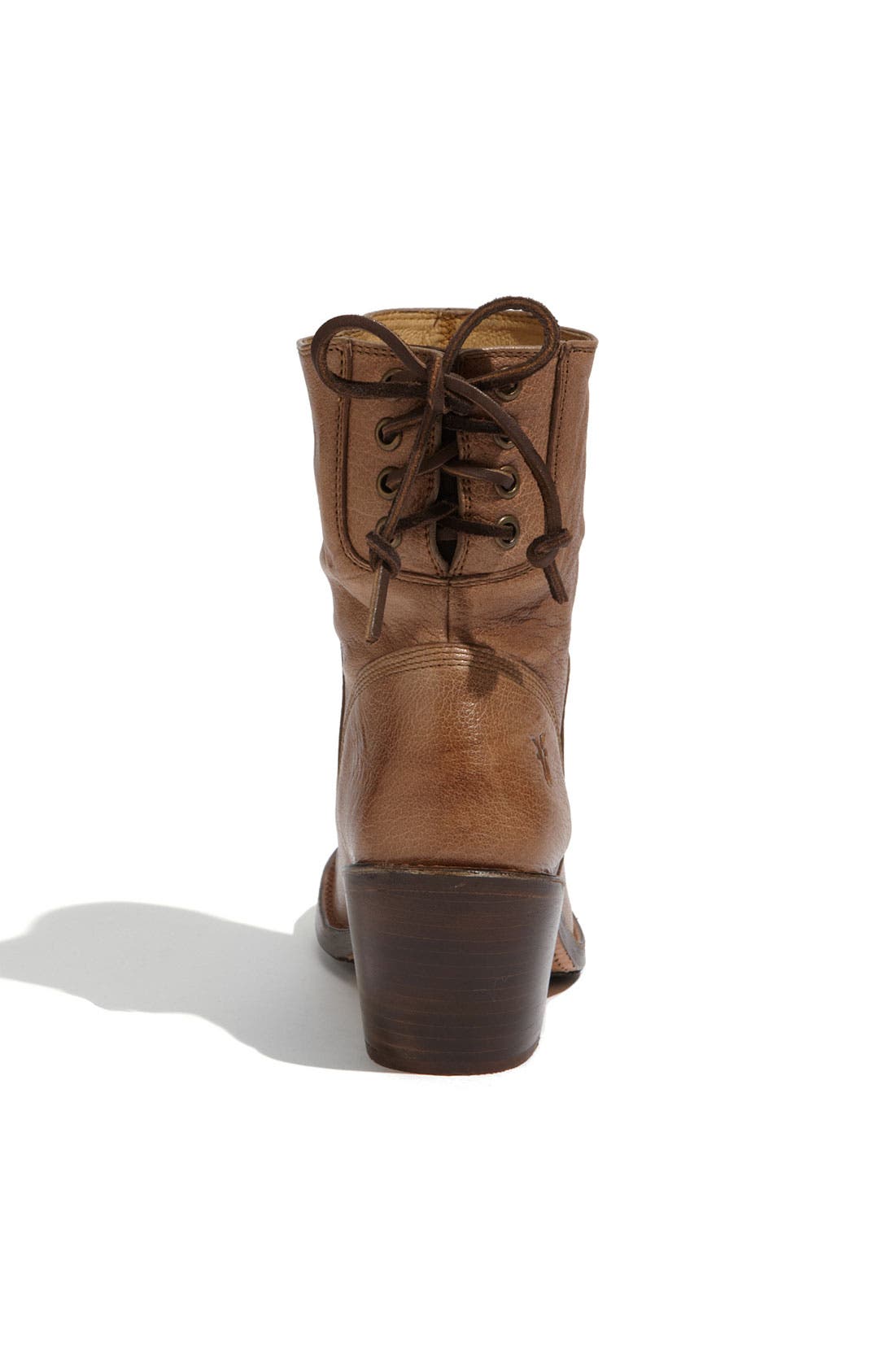 Frye 'Carmen' Back Lace Short Ankle Boot, Alternate, color, 