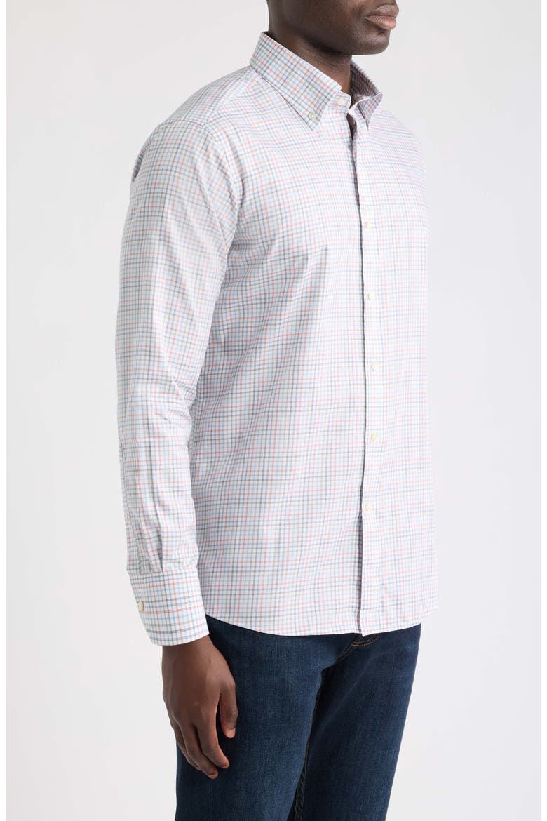 Crown Crafted Otis Cotton Button-Down Shirt, Alternate, color, CADET