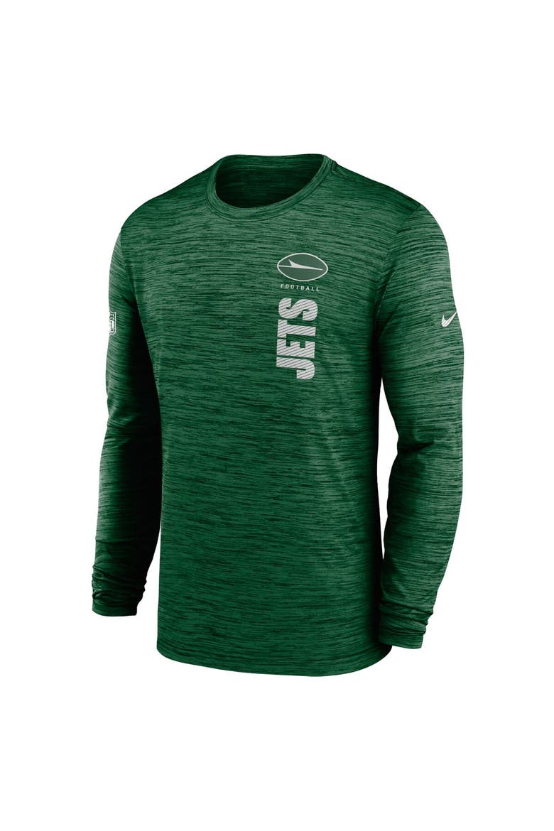 Men's Nike Green New York Jets 2024 Sideline Velocity Performance Long Sleeve T-Shirt, Alternate, color, Green