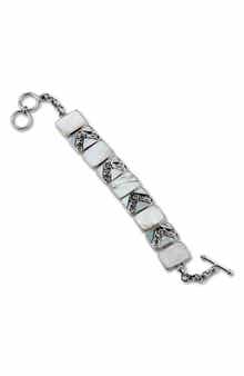 Bali Mother of Pearl Scrollwork Bracelet