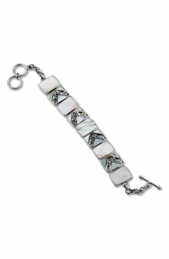 Bali Mother of Pearl Scrollwork Bracelet