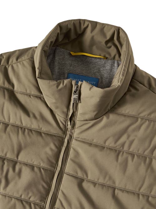 Robert Talbott Driver Quilted Vest In Green