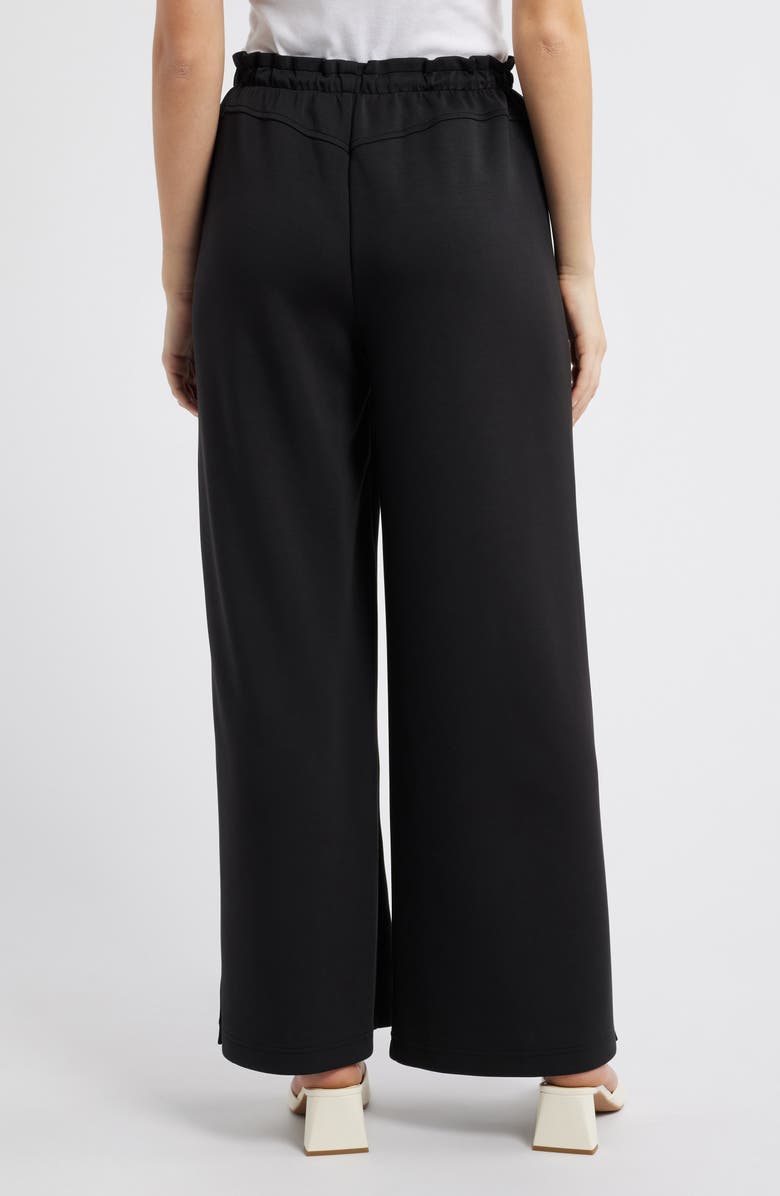Wit & Wisdom Skyrise Pull-On Wide Leg Pants, Alternate, color, Black
