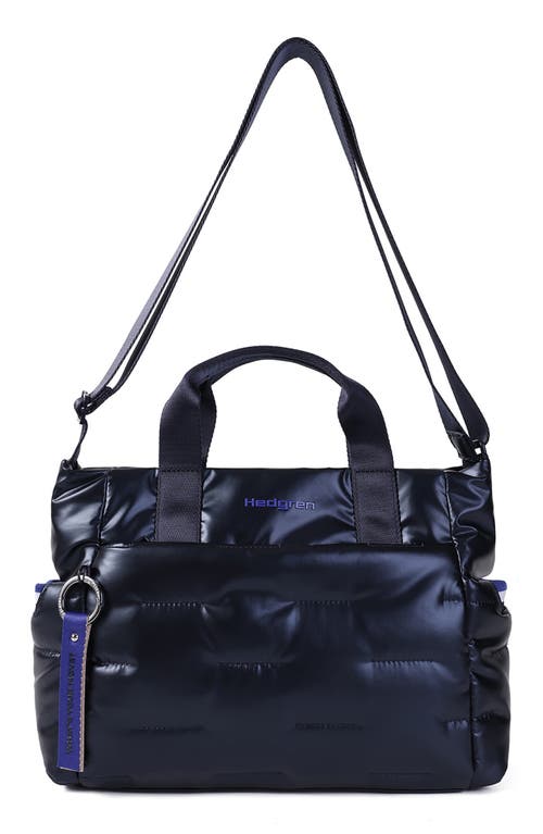 Hedgren Softy Water Repellent Satchel In Blue
