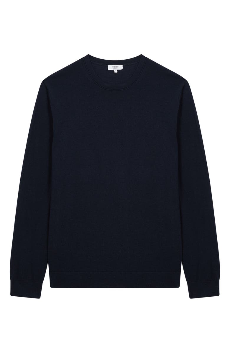 Reiss Wessex Wool Sweater, Alternate, color, Navy