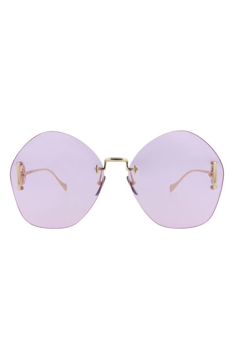Novelty 65mm Oversize Round Sunglasses