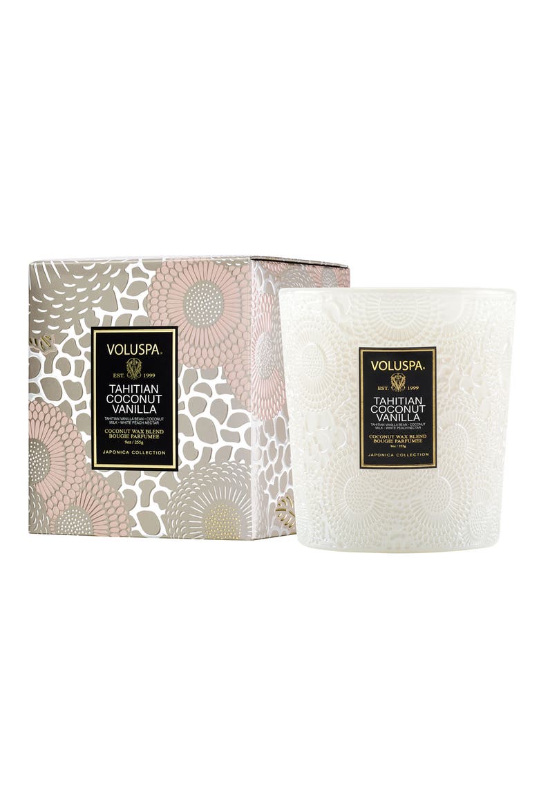 Tahitian Coconut Vanilla Classic Candle, Main, color, TAHITIAN COCONUT VANILLA