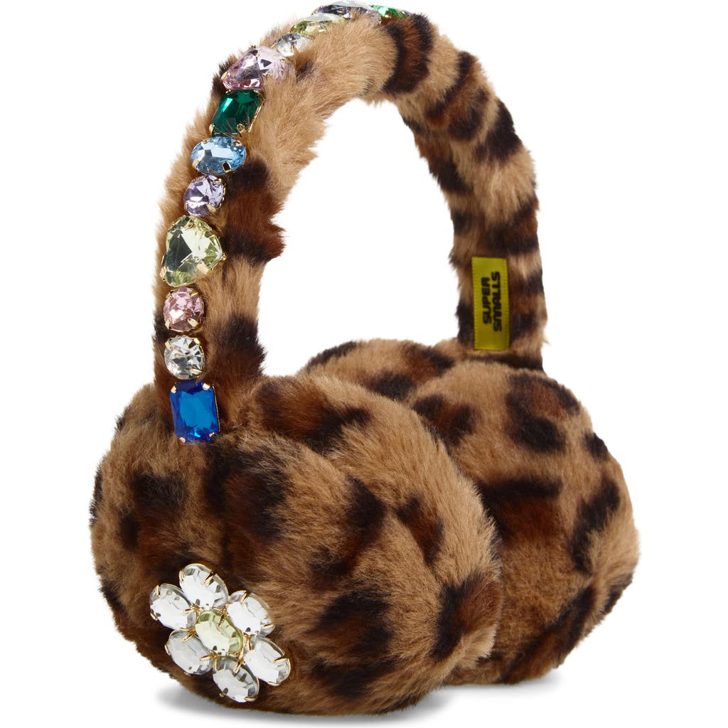 Super Smalls Kids' Jungle Bejeweled Earmuffs in Brown Multi  product