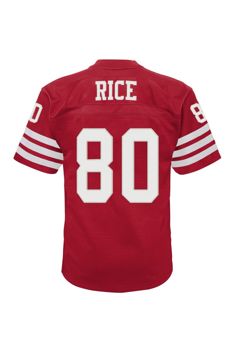 Infant Mitchell & Ness Jerry Rice Scarlet San Francisco 49ers 1990 Retired Legacy Jersey, Alternate, color, Scarlet
