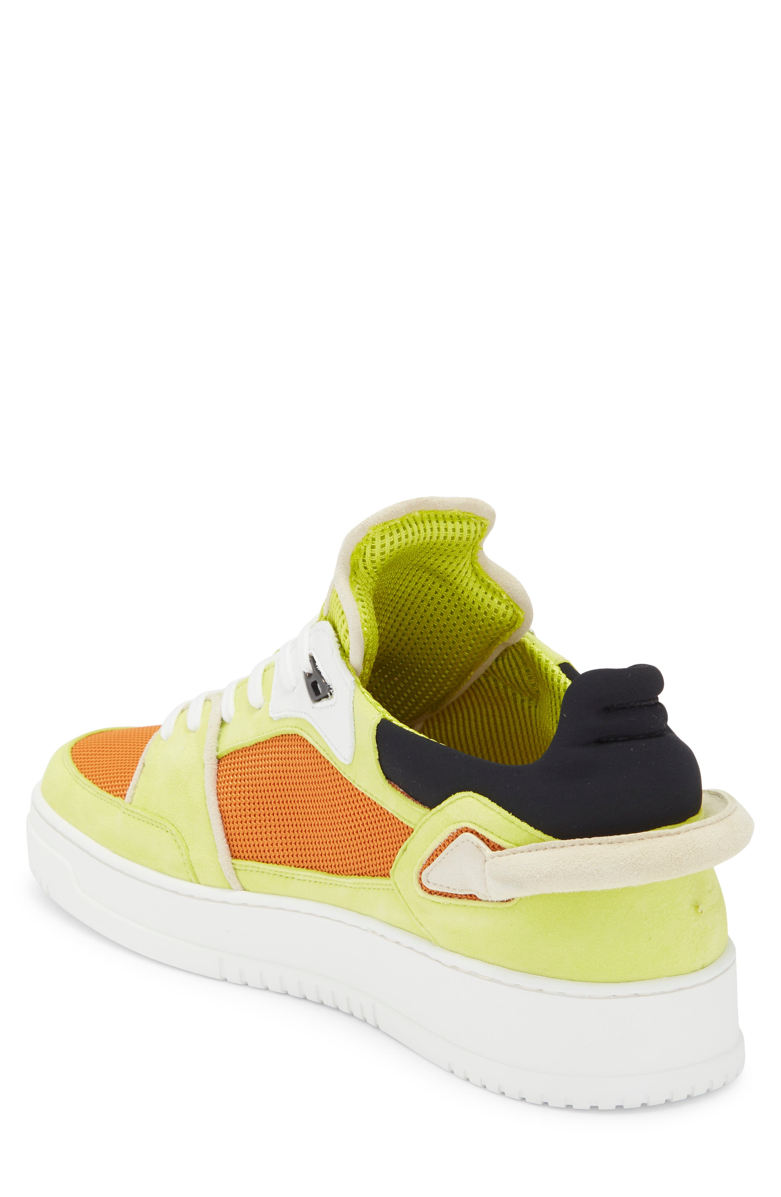 Buscemi Gender Inclusive The New Basket High Top Sneaker, Alternate, color, Orange/ Neon