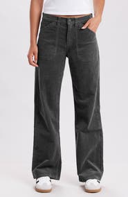 SUPPLIES BY UNIONBAY Marcie High Waist Wide Leg Corduroy Pants