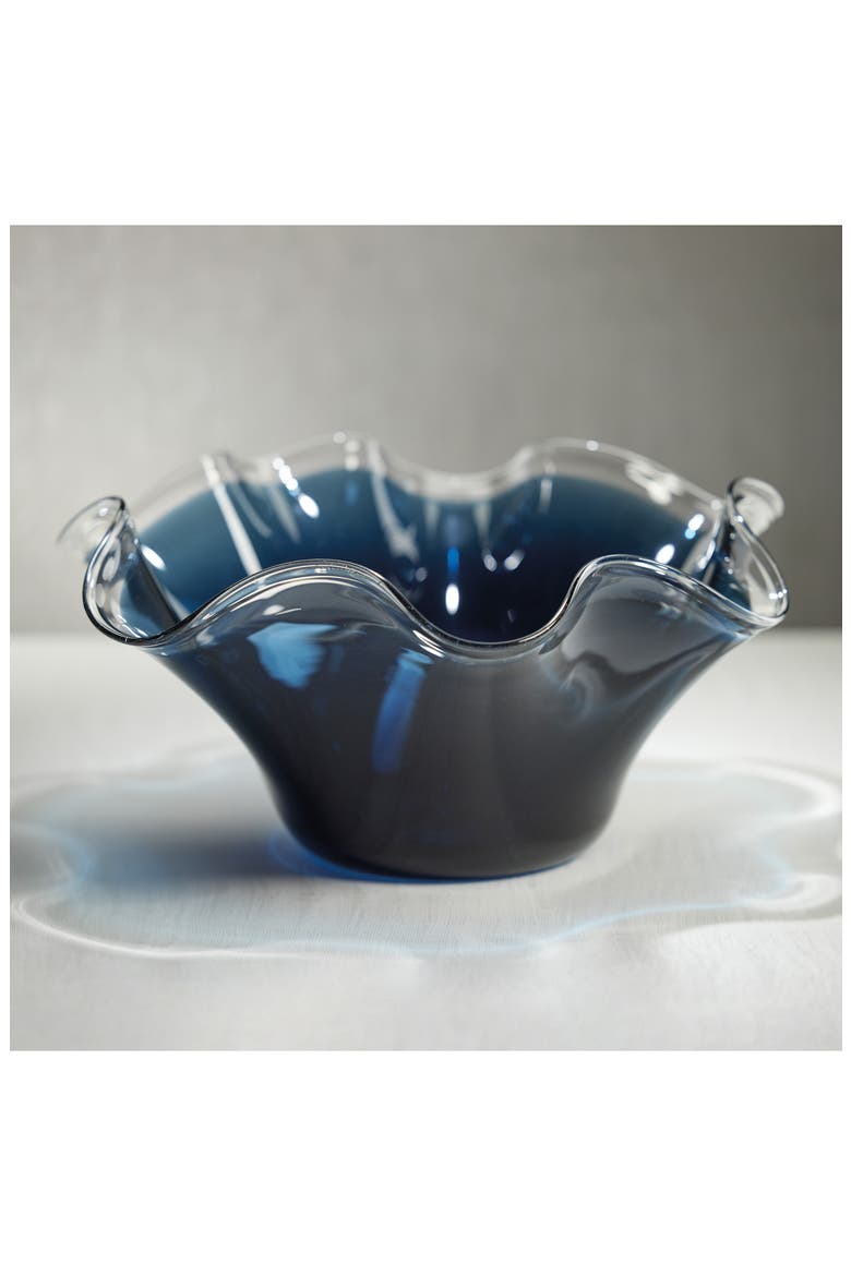 Vellerti Wave Glass Bowl, Alternate, color, BLUE