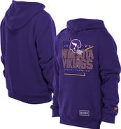 New Era Men's New Era Purple Minnesota Vikings Combine Authentic Local State Throwback Hoodie