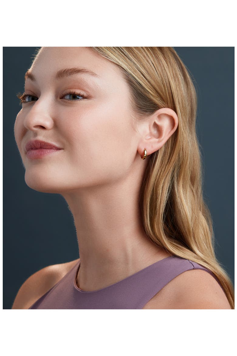 14K Gold Smooth Hoop Earrings (Nordstrom Exclusive), Alternate, color, 14K YELLOW GOLD