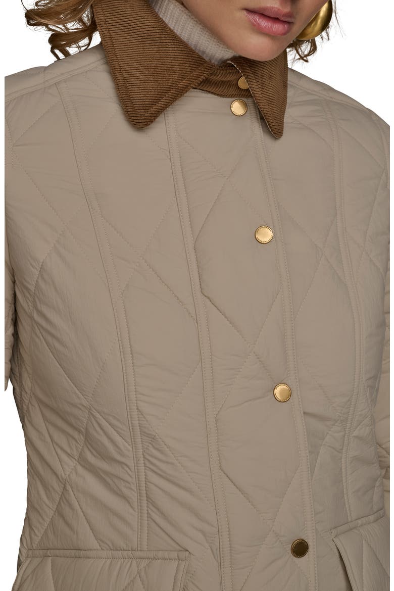 Water Resistant Quilted Barn Jacket, Alternate, color, STONEY BEIGE