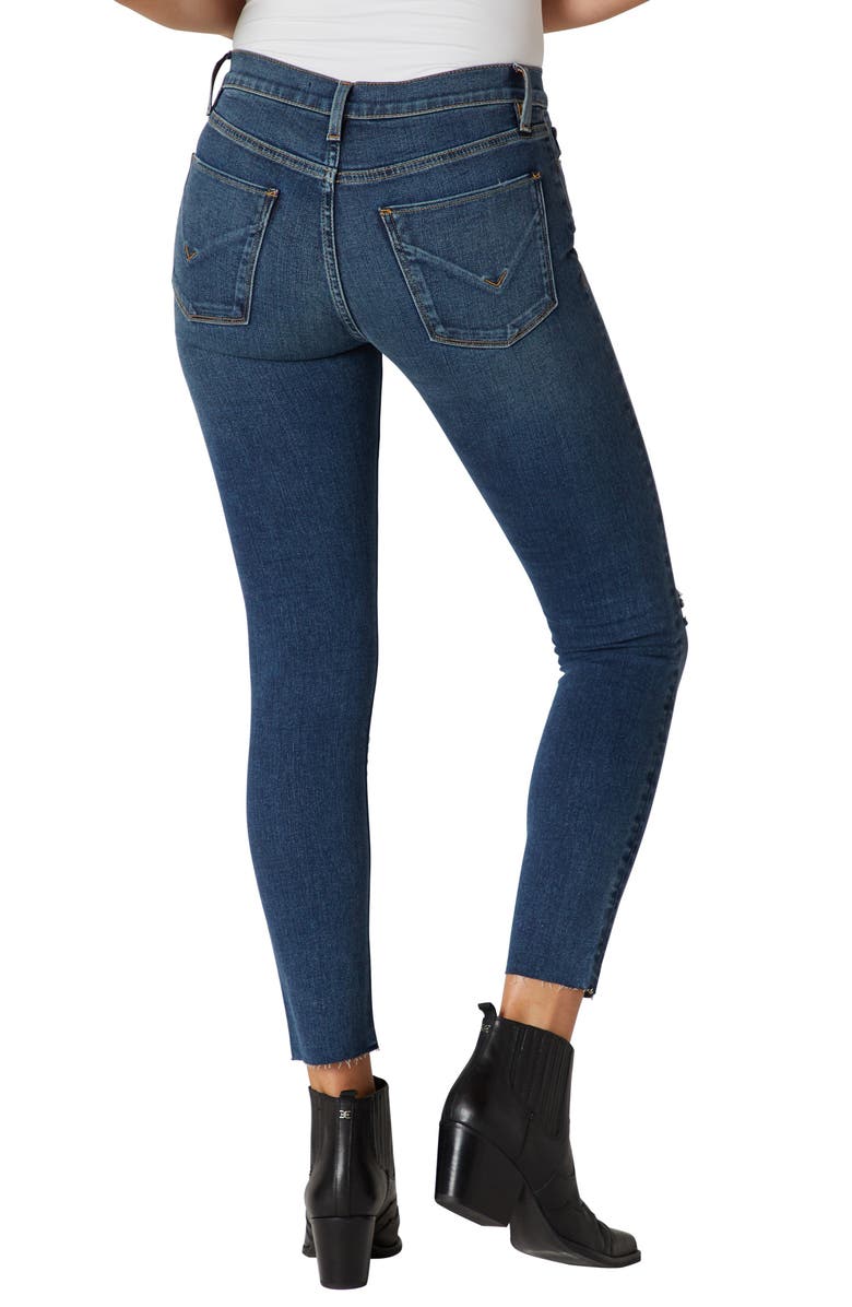 Hudson Jeans Nico Ripped Mid Rise Ankle Skinny Jeans, Alternate, color,