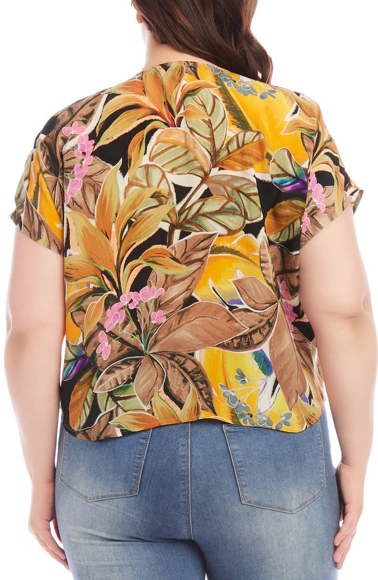 Karen Kane Floral V-Neck Top, Alternate, color, 