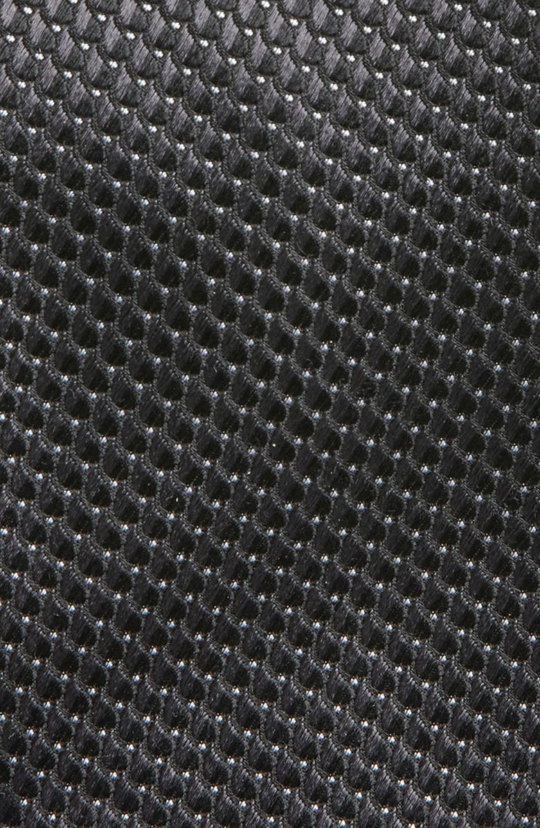 Nordstrom Neat Silk Tie, Alternate, color, Black