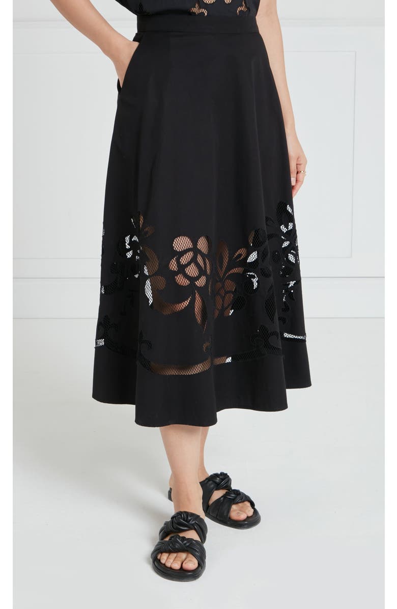 Temperley London Nelle Skirt, Alternate, color, Black