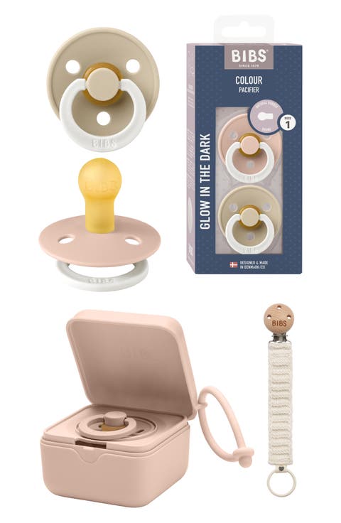 Pacifer, Pacifier Box & Pacifier Clip Set