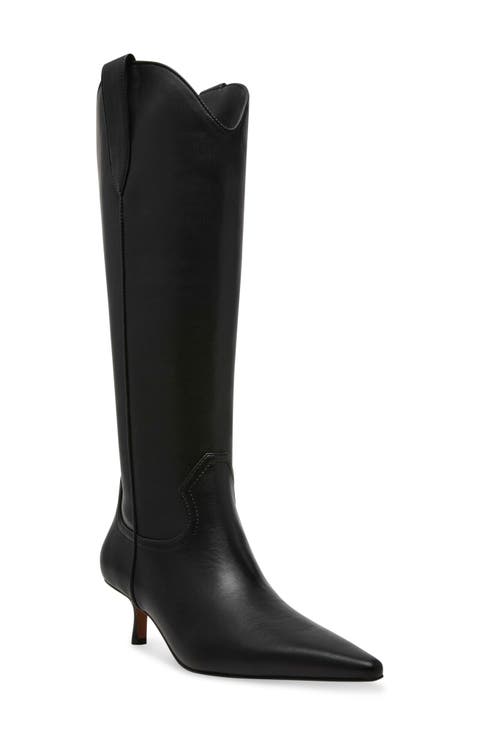 Britt Knee High Western Boot (Women) (Regular & Wide Calf)